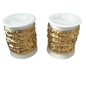 NIB Katy Briscoe Bangles Bone China ‎ Salt & Pepper Shakers